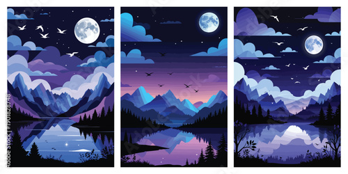 Cartoon Style Smiling Shopkeeper Working at Checkout Counter Illustration