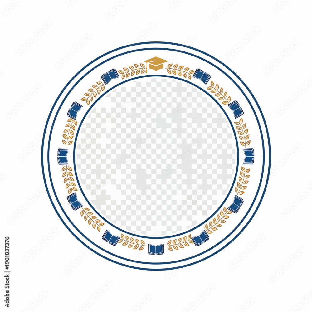 Naklejka premium Graduation Emblem Template