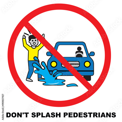 High-quality road symbols alerting drivers to drive carefully and protect pedestrians, perfect for traffic signage, urban planning, safety campaigns, maps, apps, websites, and educational materials