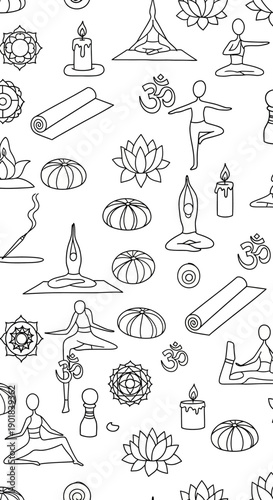 Yoga Meditation Patterns, Wellness, Art, Spirituality, Calm, Design