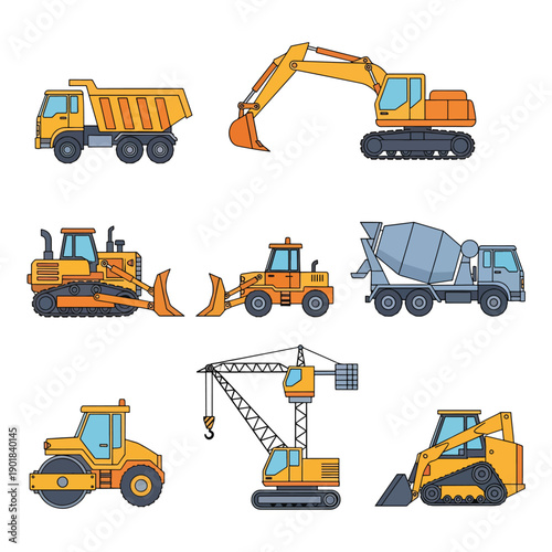 Construction Vehicles Set
