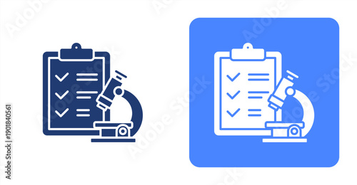 Lab Screening icon, with contrast background.