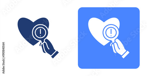 Early Detection icon, with contrast background.