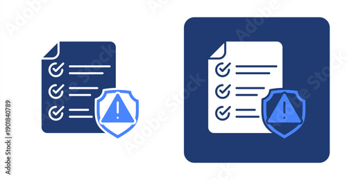 Risk Screening icon, with contrast background.