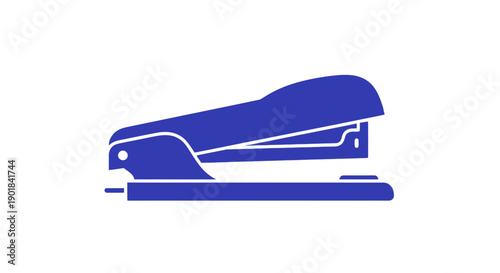 Blue Stapler Office Stationery Supply Tool.