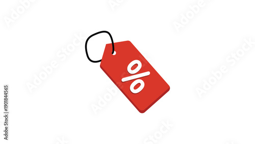 Discount Price Tag Icon for Retail Promotion Campaigns and Sales Management Systems