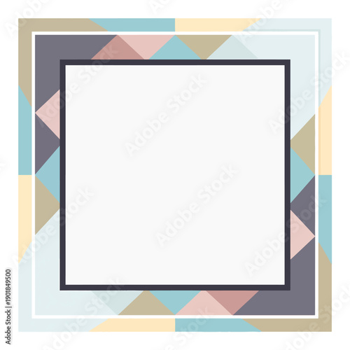 Colorful Geometric Frame