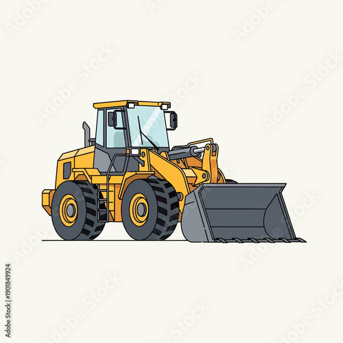 Yellow Front End Loader