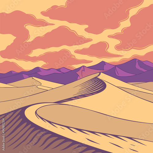 "Desert Sunset Dunes"