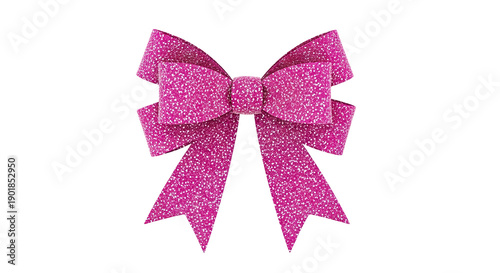 Sparkling Pink Glitter Bow