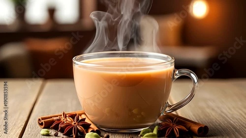 Aromatic Chai Tea with Spices - A Warm and Inviting Beverage.