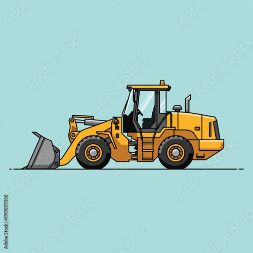 Yellow Front End Loader