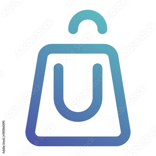 shopping bag icon for illustration