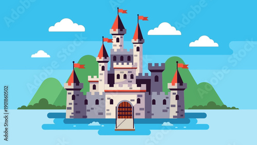 Fantasy Castle Illustration