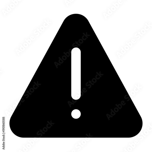 warning icon for illustration