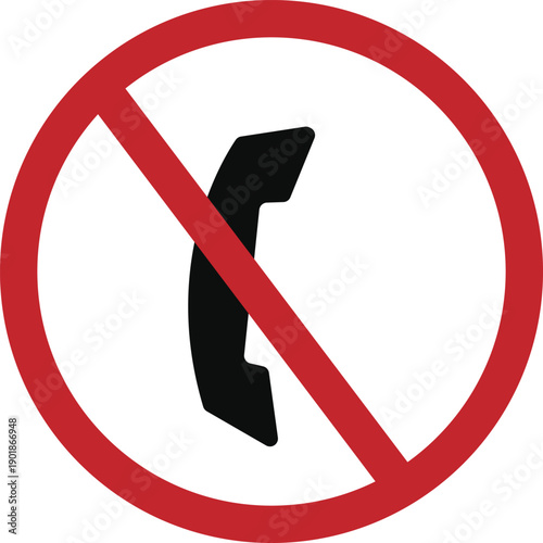 no phone vector or illustrator sign