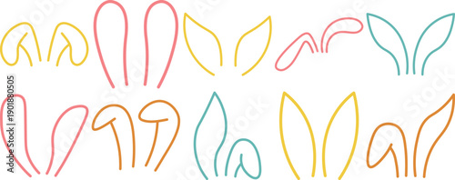 Easter Bunny Ears Illustration