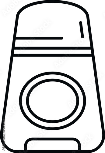 Personal hygiene roll on deodorant vector outline icon for daily care