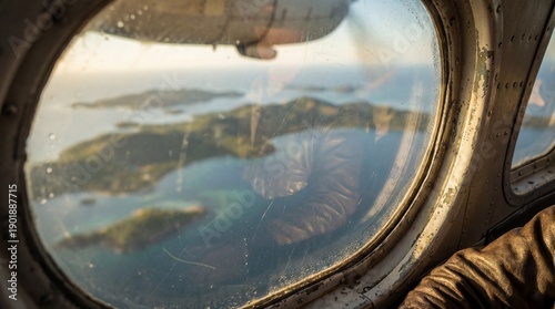 A stunning aerial view thro...