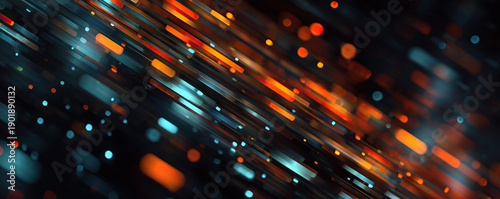 Digital background perfect for tech processes, neural networks, artificial intelligence, data transfer and encryption, digital archives, sound and graphic presentations, science, education, etc.