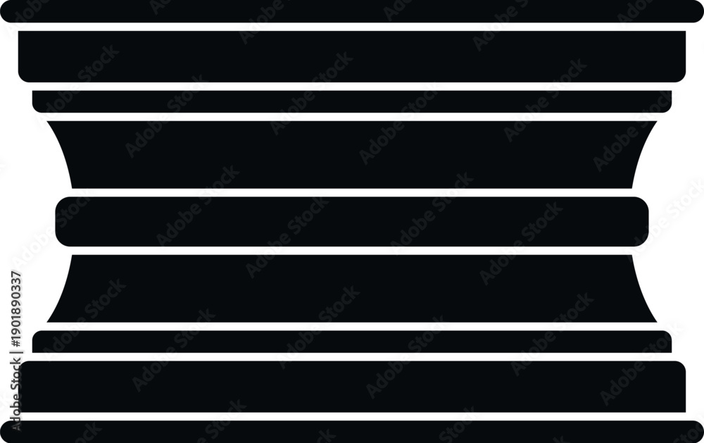 Naklejka premium Architectural plinth molding adding decor and structure detail