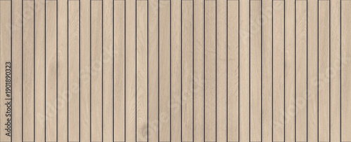 Принти на полотні Light beige vertical wood plank texture; seamless pattern of narrow, pale wood s
