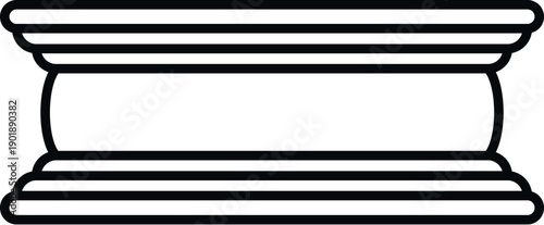 Architectural trim element featuring a classic profile, providing decorative details for interiors