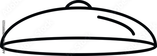Cloche food cover representing catering and restaurant service