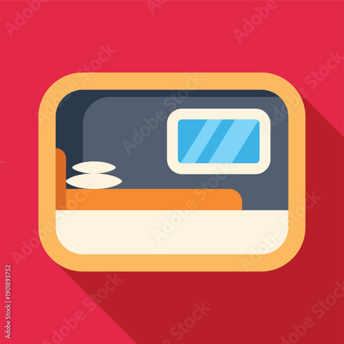 Train sleeper compartment offering overnight travel accommodation concept