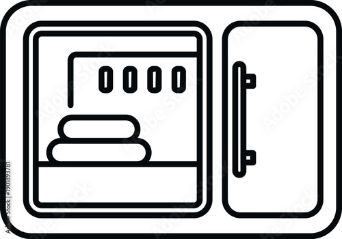 Hot cabinet sterilizing towels for spa, salon, or barbershop use