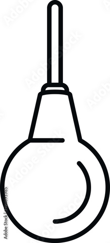 Medical rubber bulb enema tool for health, treatment, and personal hygiene