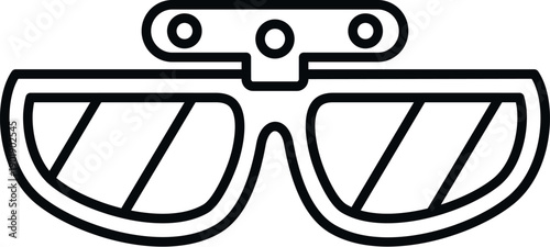 Worker safety goggles with an integrated headlamp