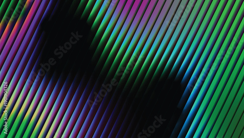 Dynamic Multicolored Diagonal Lines with Dark Blurred Shapes - Abstract Modern Background