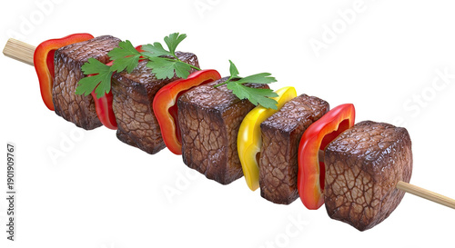 Beef and Bell Pepper Skewers