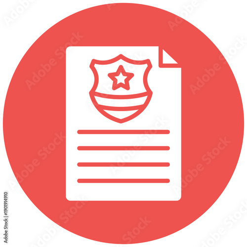 Police Certificate Icon