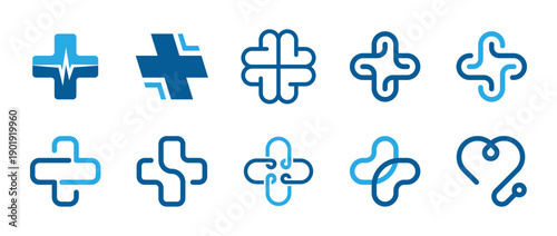 Medical Logo Set Vector Design