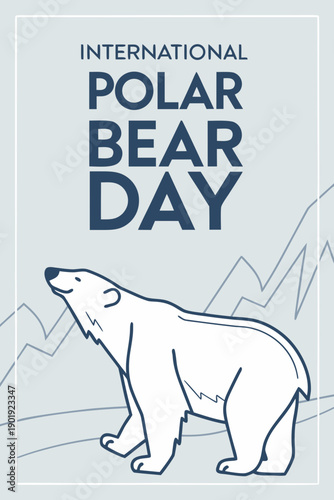 International polar bear day graphic for awareness
