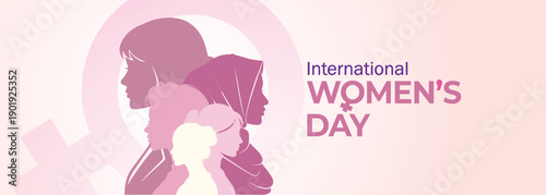 International Women's Day concept background. #GiveToGain Women Equality Day Concept.