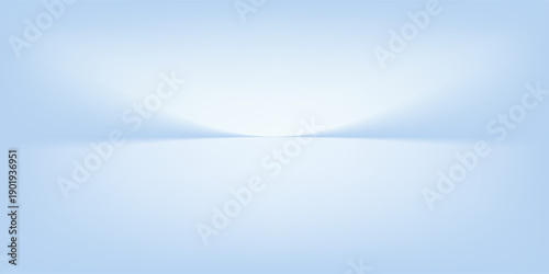 Blue studio room. Limbo light background. Abstract 3d backdrop for product presentation. Minimal wall scene. Showcase, promotion display modern