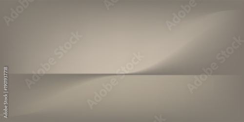 Empty grey studio background. Limbo dark bg. Product studio room. Limbo dark background. Abstract 3d backdrop for presentation. Minimal wall scene. Showcase, promotion display. Vector illustration