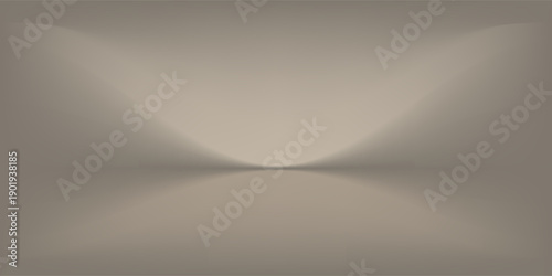 Empty grey studio background. Limbo dark bg. Product studio room. Limbo dark background. Abstract 3d backdrop for presentation. Minimal wall scene. Showcase, promotion display. Vector illustration