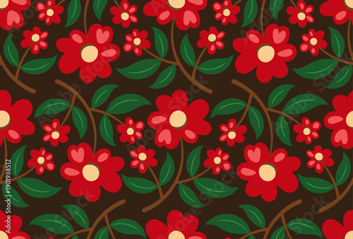 Flower Collection - Garden Waltz - Evergreen Night