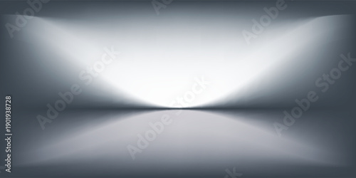 Minimal abstract light gray background for product presentation. Soft shadow and light from windows on white wall.eps,10