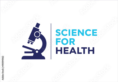 Science for Health Logo Design for World Health Day, Medical Research, and Healthcare Awareness Campaigns