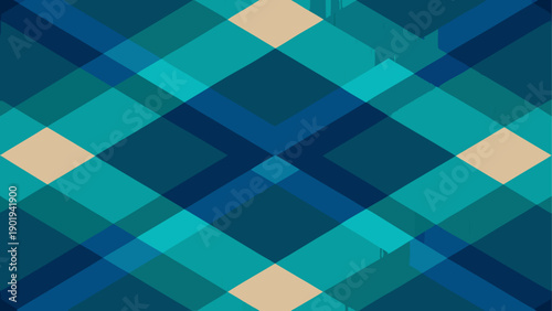 Abstract geometric pattern with blue hues