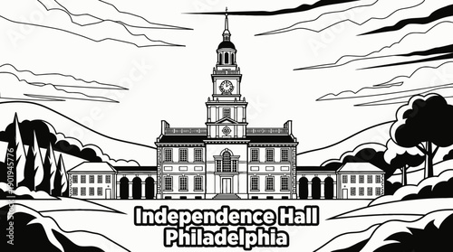 Independence Hall Philadelphia Historic Landmark Architecture Cultural Heritage Travel Tourism Destination Geography Monument History Outdoor Attraction USA American Revolution