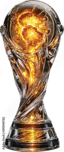 Bild auf Leinwand Crystal Core World Cup Trophy