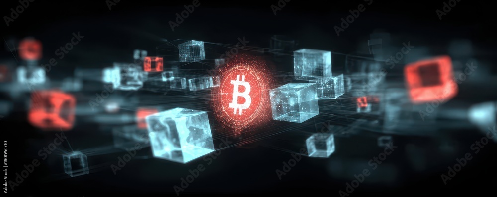 Fototapeta premium blockchain supports crypto systems by maintaining a ledger where each transaction advances decentralization and token trust via consensus