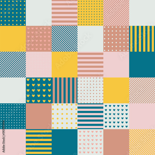 pattern in patchwork style