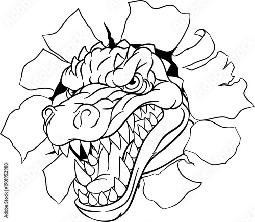 A crocodile, dinosaur or al...